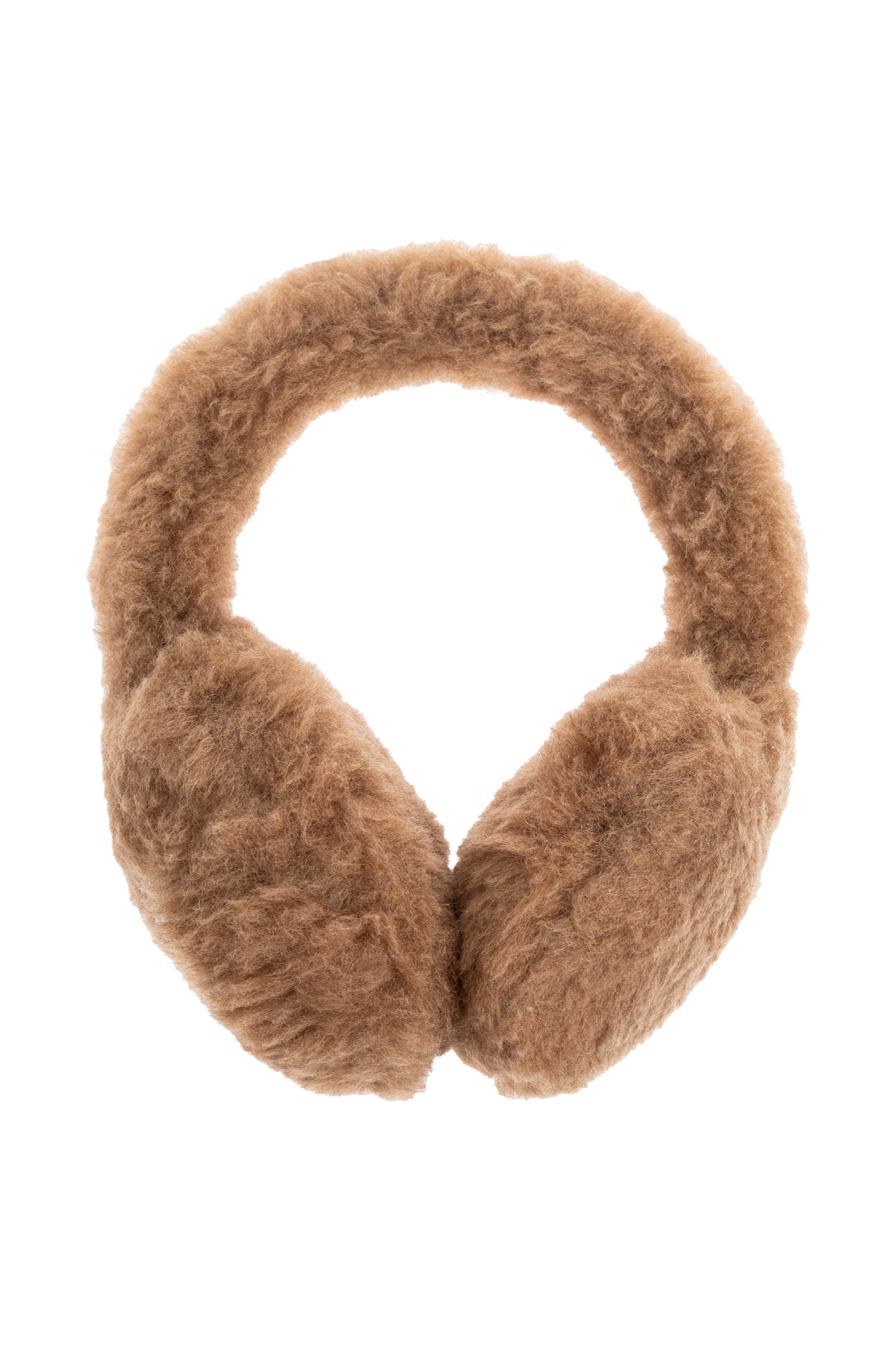 ヘアアクセサリー Max Mara FW25 MUFFY EARMUFF (2524576082600 10739 001) Max Mara Camel Hair and Silk Ear Muffs | Wardrobe Icons